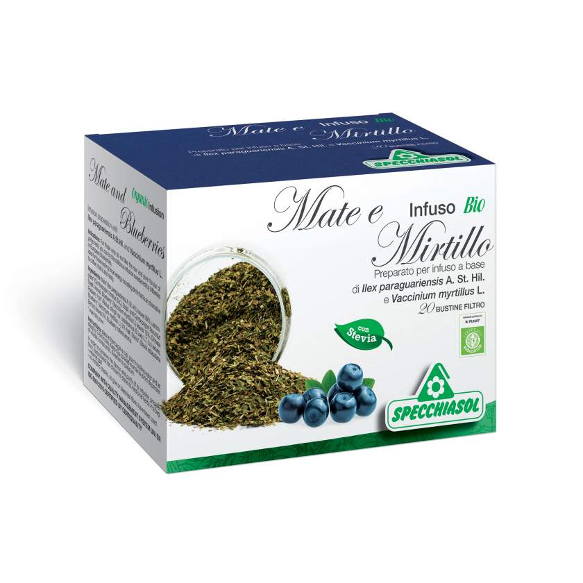 Infuso mate e mirtillo bio